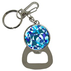 Blue Abstraction Bottle Opener Key Chains by Valentinaart