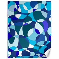 Blue Abstraction Canvas 18  X 24   by Valentinaart