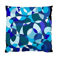 Blue Abstraction Standard Cushion Case (one Side) by Valentinaart