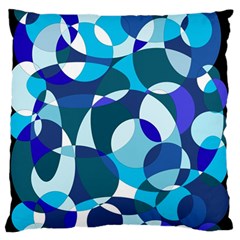 Blue Abstraction Standard Flano Cushion Case (two Sides)