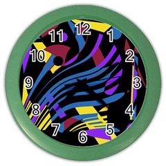 Optimistic Abstraction Color Wall Clocks by Valentinaart