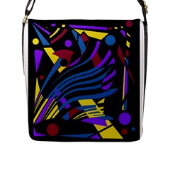 Optimistic Abstraction Flap Messenger Bag (l)  by Valentinaart