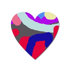 Crazy Abstraction Heart Magnet by Valentinaart