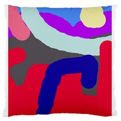 Crazy Abstraction Standard Flano Cushion Case (two Sides) by Valentinaart