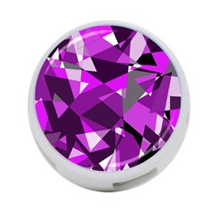 Purple Broken Glass 4-port Usb Hub (two Sides)  by Valentinaart