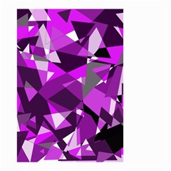 Purple Broken Glass Small Garden Flag (two Sides) by Valentinaart