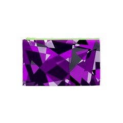 Purple Broken Glass Cosmetic Bag (xs)