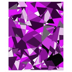 Purple Broken Glass Drawstring Bag (small) by Valentinaart
