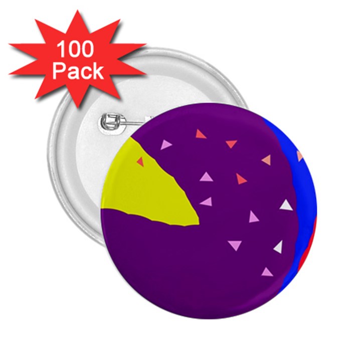 Optimistic abstraction 2.25  Buttons (100 pack) 