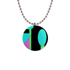 Abstract Landscape Button Necklaces by Valentinaart