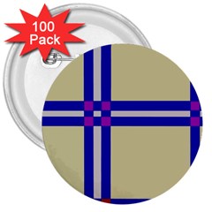 Elegant lines 3  Buttons (100 pack) 