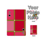 Red and green Playing Cards 54 (Mini)  Front - Spade3