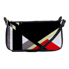 Red And Black Abstraction Shoulder Clutch Bags by Valentinaart