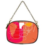 Orange abstraction Chain Purses (Two Sides)  Back