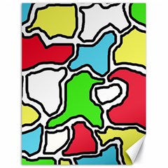 Colorful abtraction Canvas 18  x 24  