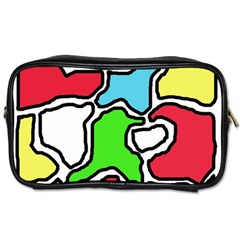 Colorful Abtraction Toiletries Bags by Valentinaart