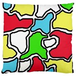 Colorful abtraction Large Cushion Case (One Side) Front