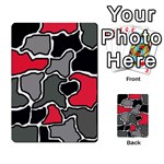 Black, gray and red abstraction Multi-purpose Cards (Rectangle)  Front 2