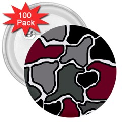 Decorative abstraction 3  Buttons (100 pack) 