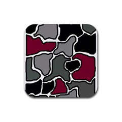 Decorative abstraction Rubber Coaster (Square) 