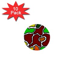 Africa Abstraction 1  Mini Buttons (10 Pack)  by Valentinaart