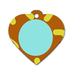 Abstract Sun Dog Tag Heart (two Sides) by Valentinaart
