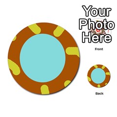 Abstract Sun Multi-purpose Cards (round) 