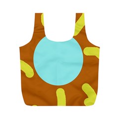 Abstract Sun Full Print Recycle Bags (m)  by Valentinaart