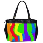 Rainbow abstraction Office Handbags (2 Sides)  Back