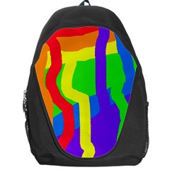 Rainbow Abstraction Backpack Bag by Valentinaart