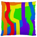 Rainbow abstraction Standard Flano Cushion Case (Two Sides) Back