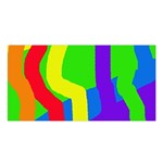 Rainbow abstraction Satin Shawl Front