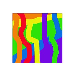 Rainbow Abstraction Satin Bandana Scarf by Valentinaart
