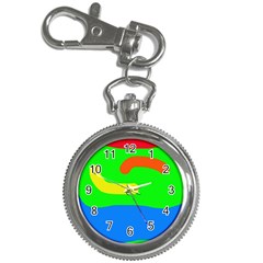 Rainbow abstraction Key Chain Watches