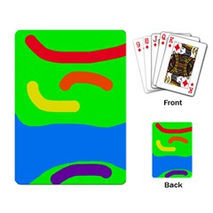 Rainbow abstraction Playing Card