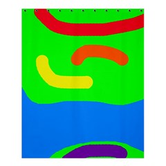 Rainbow abstraction Shower Curtain 60  x 72  (Medium) 