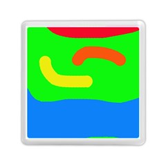 Rainbow abstraction Memory Card Reader (Square) 