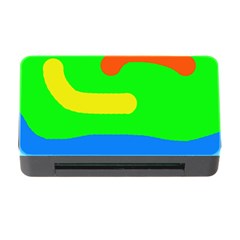 Rainbow abstraction Memory Card Reader with CF