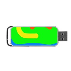 Rainbow abstraction Portable USB Flash (Two Sides)