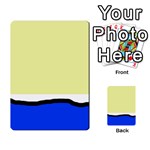 Yellow and blue simple design Multi-purpose Cards (Rectangle)  Front 49