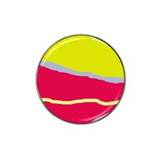 Red And Yellow Design Hat Clip Ball Marker