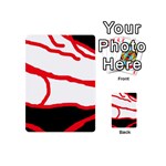 Red, black and white design Playing Cards 54 (Mini)  Back