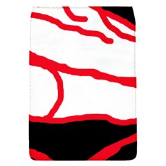 Red, Black And White Design Flap Covers (s)  by Valentinaart