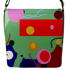 Optimistic Abstraction Flap Messenger Bag (s) by Valentinaart