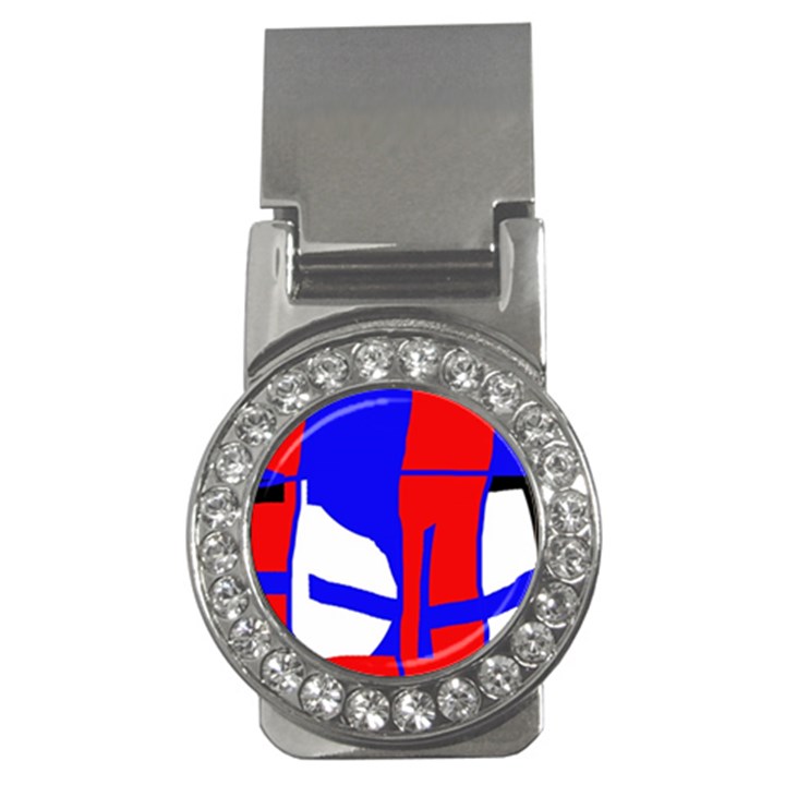 Blue, red, white design  Money Clips (CZ) 