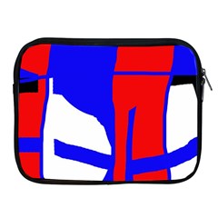 Blue, Red, White Design  Apple Ipad 2/3/4 Zipper Cases by Valentinaart