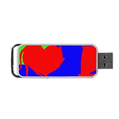 Abstract Hart Portable Usb Flash (two Sides) by Valentinaart