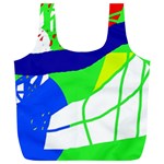 Colorful abstraction Full Print Recycle Bags (L)  Back