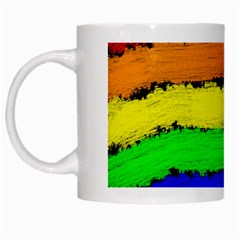 Rainbow White Mugs