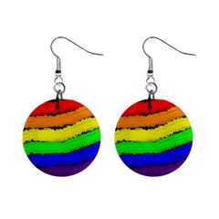 Rainbow Mini Button Earrings